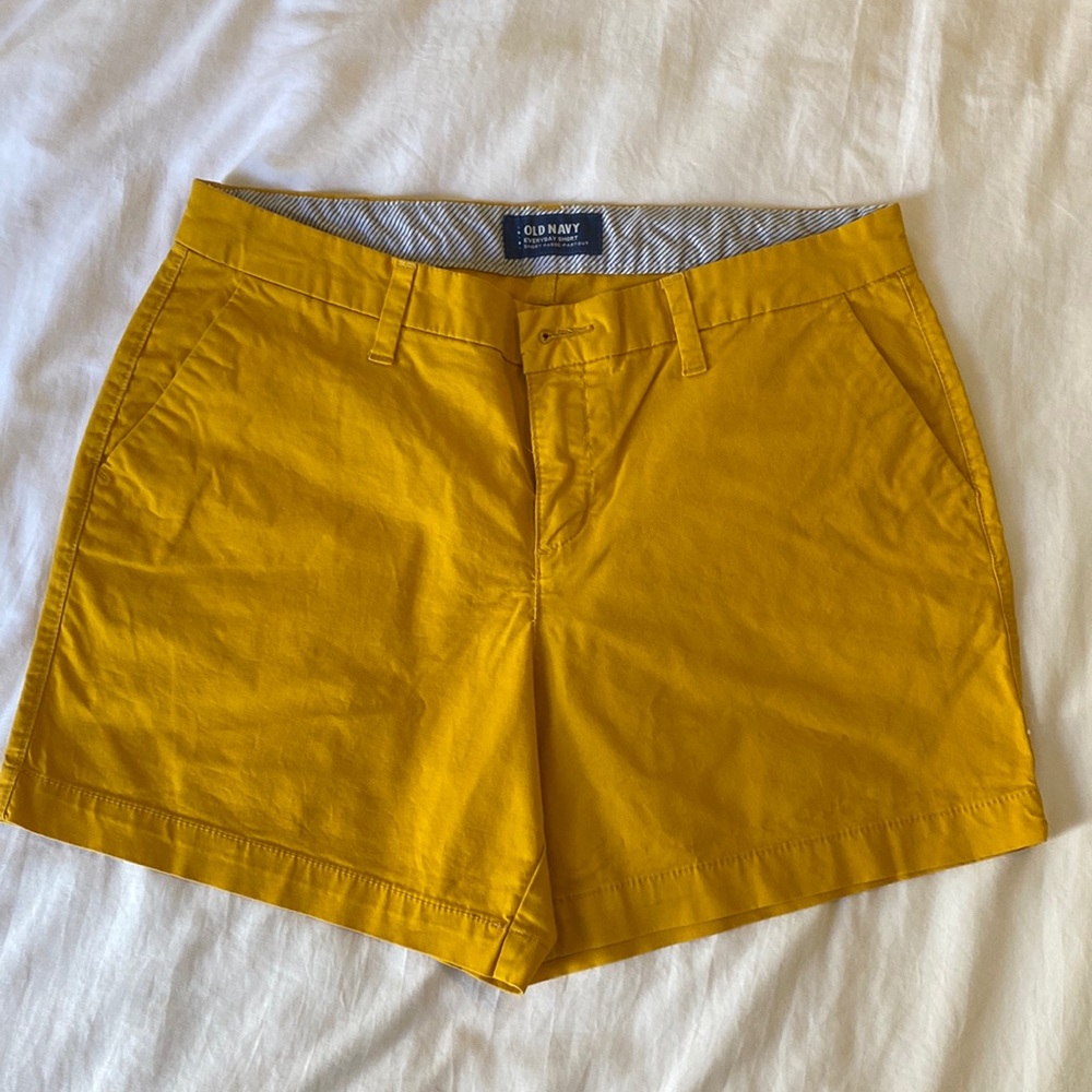 Size 6 Yellow “Everyday Shorts” Old Navy